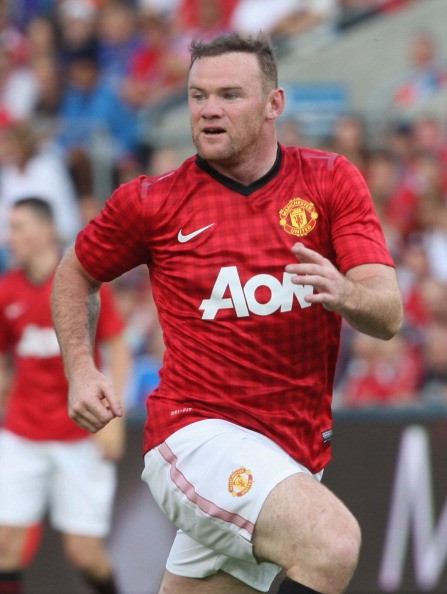 Sau thời gian dài nghỉ hè, Rooney có vẻ đã nặng nề hơn một chút...